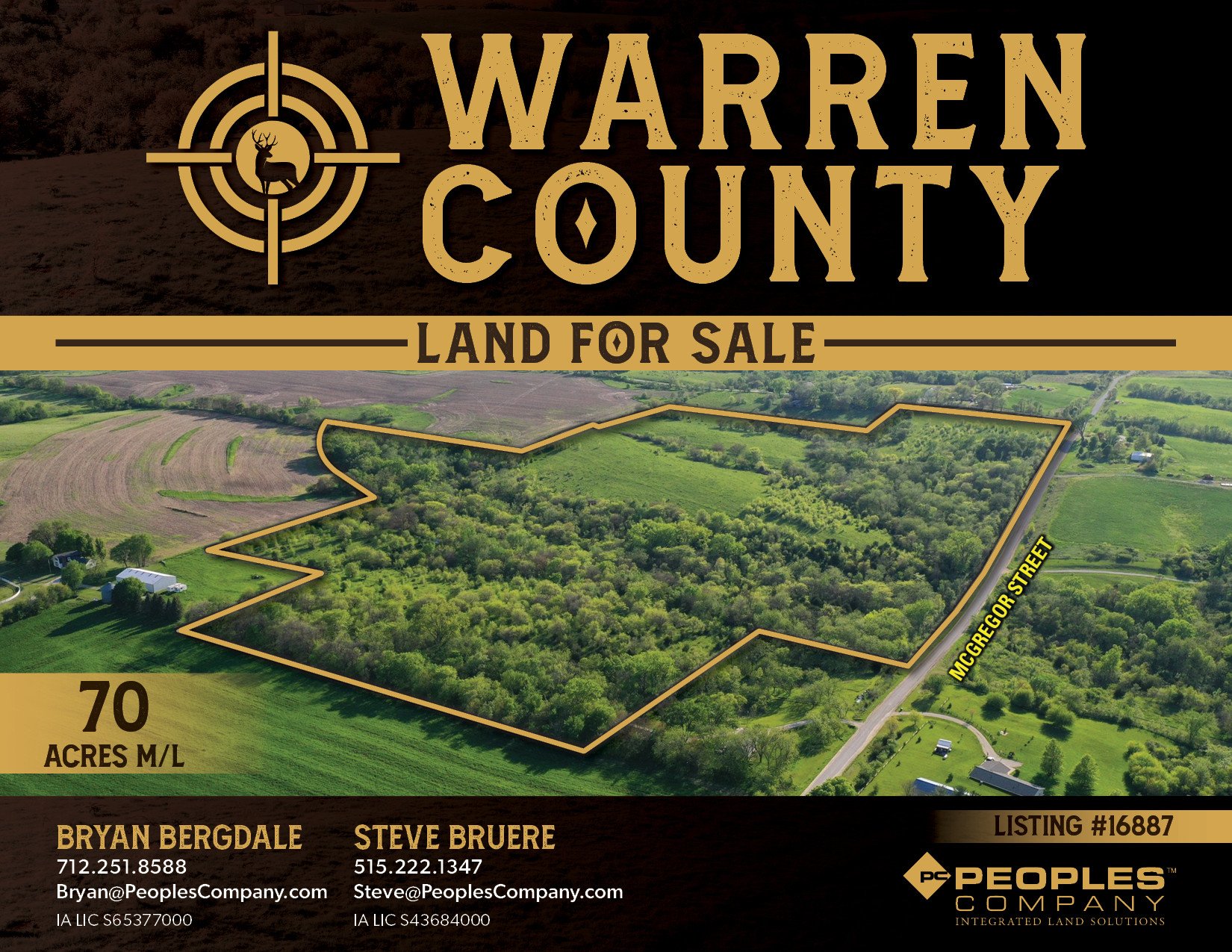 Land for Sale McGregor Street, St. Charles, IA 50240 70 acres